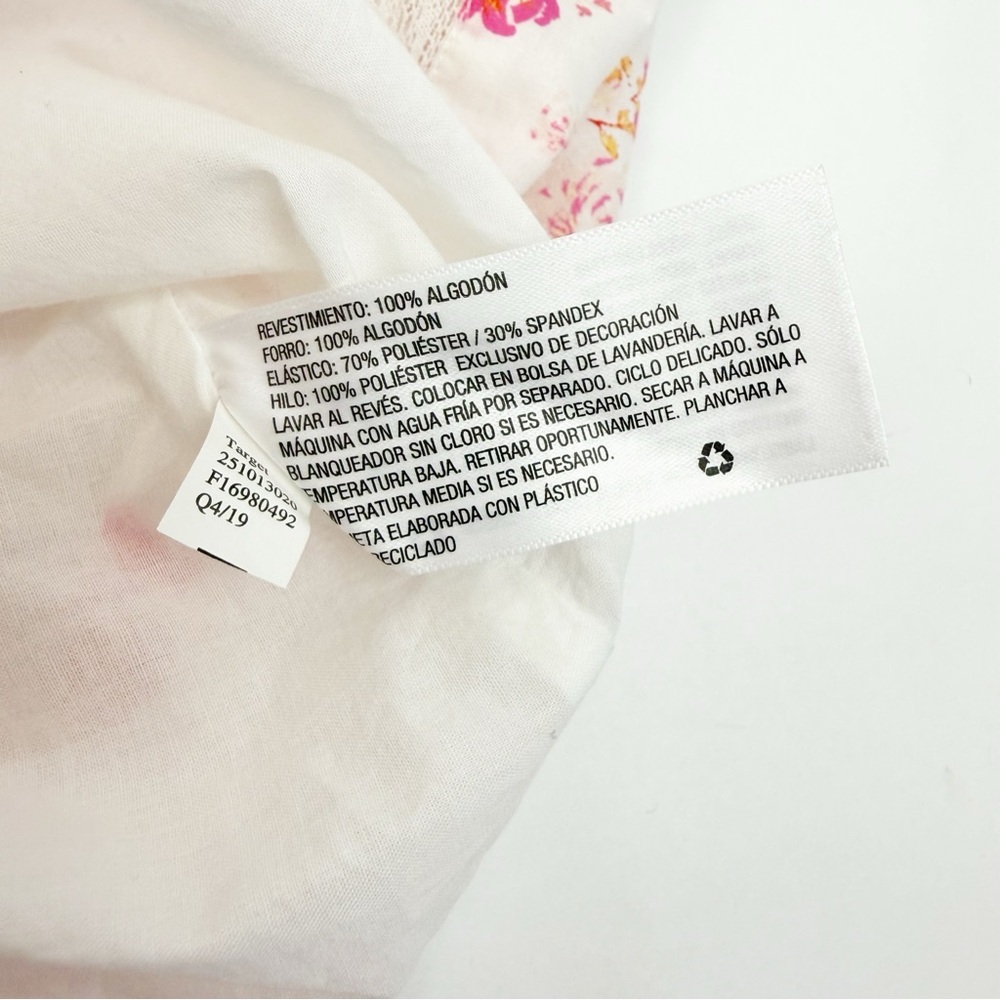 LoveShackFancy X Target Cosette Floral Midi Dress Smocked Cottagecore Lace Pink - Picture 14 of 14